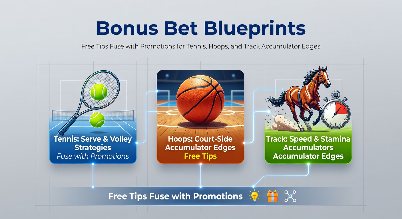 Tennis player in action during a intense rally, overlaid with basketball hoop and horse racing track elements symbolizing accumulator betting fusion