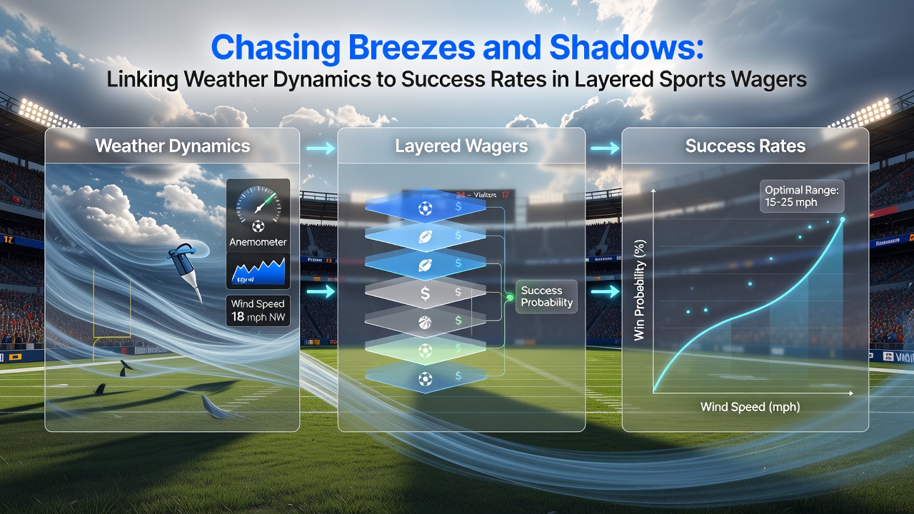 Analytical tools and weather data overlays used in sports betting research