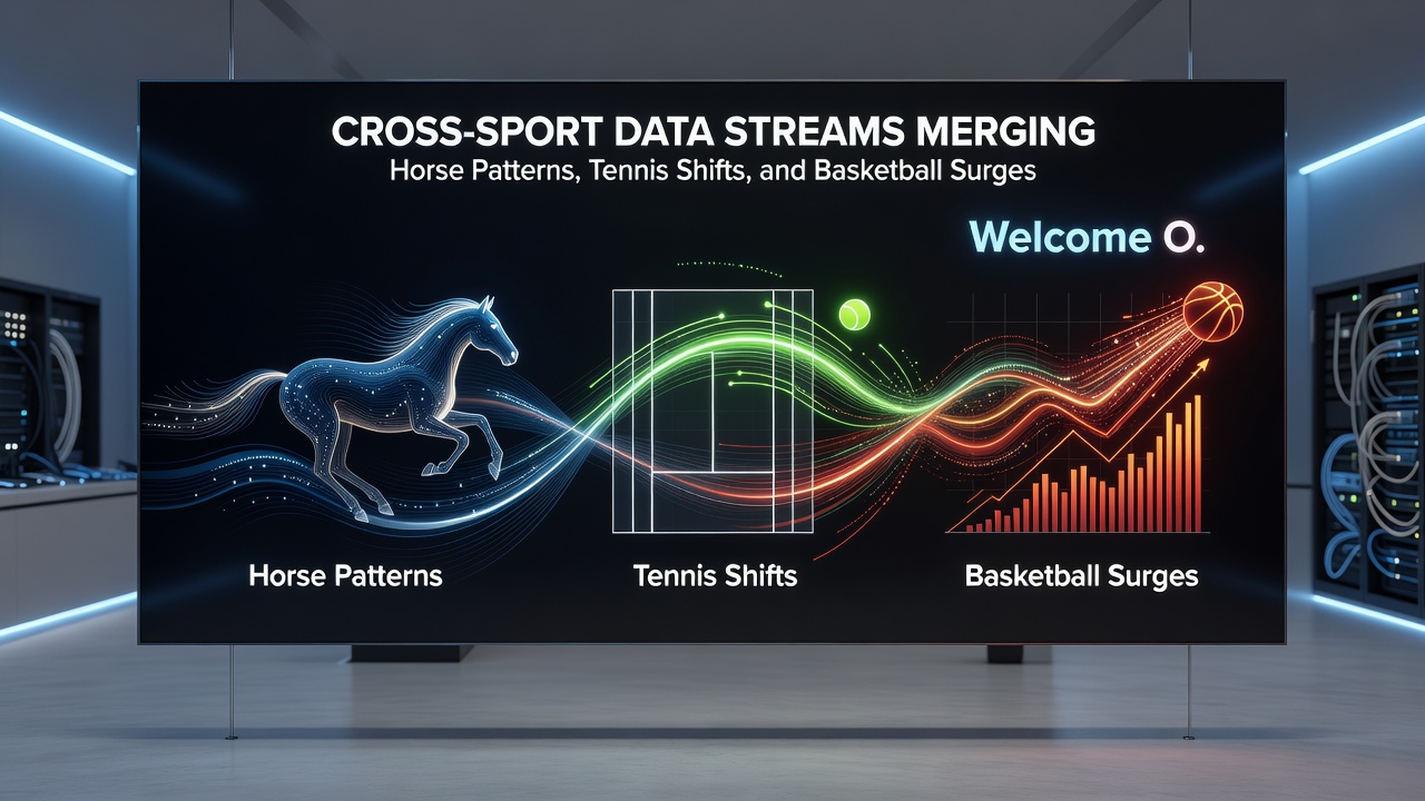 Live betting interface displaying merged horse, tennis, and basketball accumulator options with active welcome bonus indicators