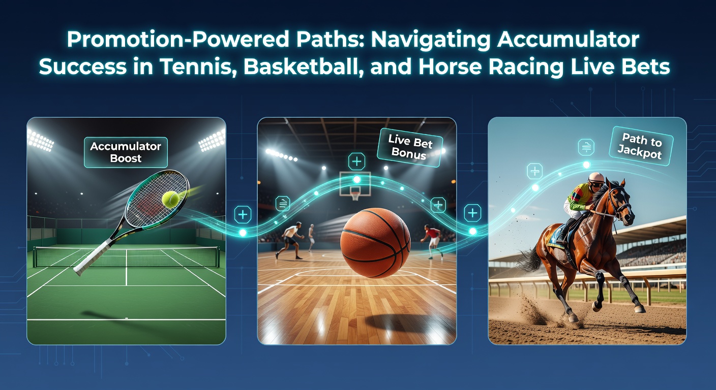 Dynamic live betting interface showing tennis accumulator legs with promotion boosts applied