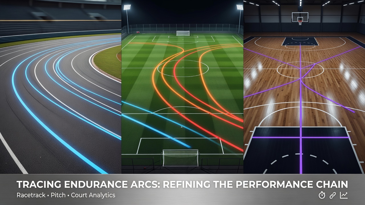 Detailed view of stamina tracking on various court surfaces during live events